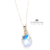 Imagen de Collar Cadena+ Dije Cristal Swarovski Gota 16mm Plata 925