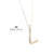 Imagen de Conjunto Collar Cadena + Inicial Plana Labrada Plata 925