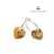 Aros Cubanos + Cristales Swarovski Corazon 10 Mm Plata 925 - comprar online