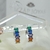 Imagen de Aros Laminados Premium Plata Huggies Baguettes Cubics