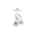 Aros Cubanos + Cristales Swarovski Triangulito 8 Mm Plata925
