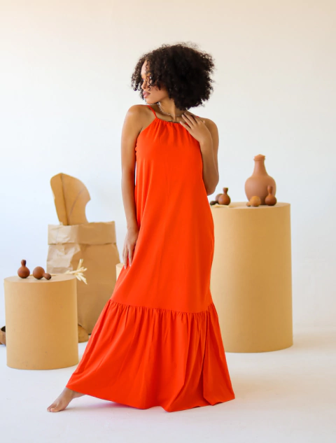 Vestido Flor de Tangerina - comprar online