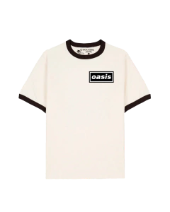 Ringer Tee Stop Crying Your Heart Out, Oasis (Frente e Costas) - comprar online