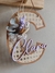 Inicial em acrílico flores Clara - comprar online