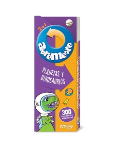 Abremente 2 en 1: Planetas y dinosaurios