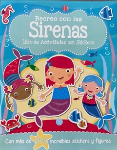 Libro de actividades con stickers: Recreo con Sirenas