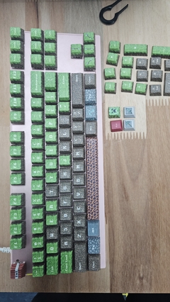 Set Keycaps Minecraft - Padrão Cherry 100% - KCaps Brasil - Keycaps customizadas para seu teclado mecânico
