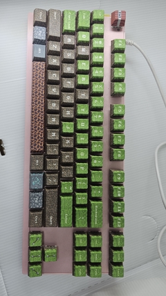 Set Keycaps Minecraft - Padrão Cherry 100% na internet