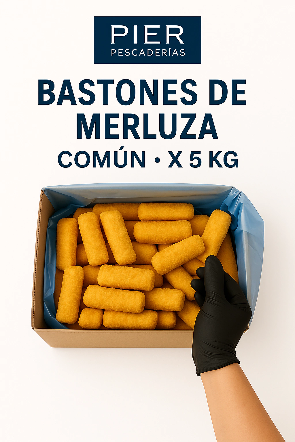 Bastones de Merluza Rebozado - 5 Kg