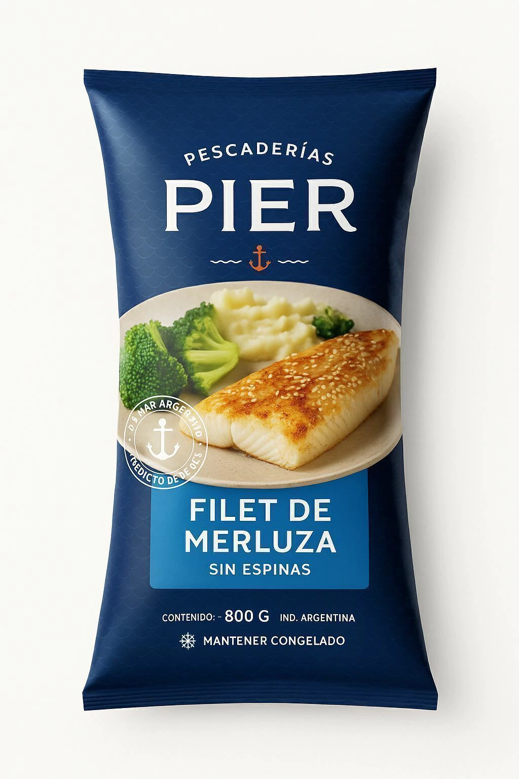 Filet de merluza sin espinas – 800 gr