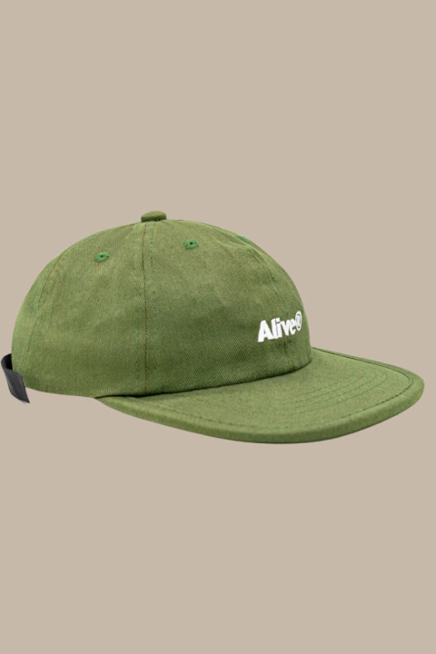 BONE ALIVE SIX PANEL LOGO VERDE