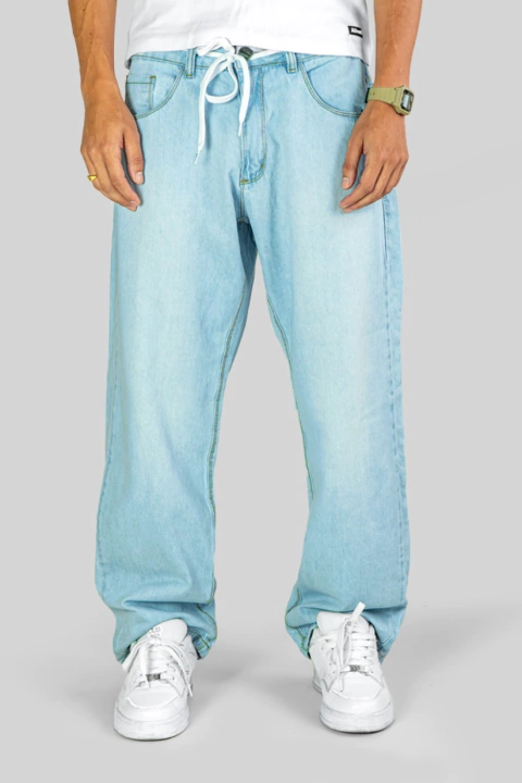CALÇA ALIVE JEANS SEMI BAGGY GLASS AZUL - comprar online