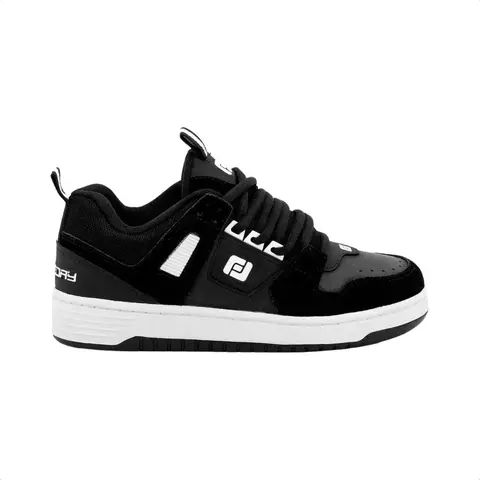 TENIS FREEDAY GHETTO FR38001 PRETO/BRANCO