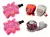 Pedales Rosas + Timbre + Luces Para Bicicleta Infantil Nena Color Rosa - Avalon