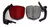 Ojo De Gato C/soporte Reflector Rojo Y Blanco - comprar online