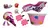 Kit Bici Porta Muñeca Canasto Pedal Timbre Luz Asiento ROSA/BLANCO