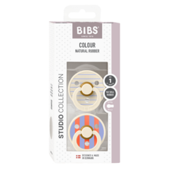 Chupete BIBS STUDIO Pin - Ivory Hush Mix - Isatina