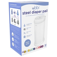 Cesto para pañales Ubbi - Blanco mate - comprar online