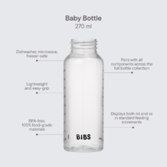 Imagen de Mamadera BIBS CAUCHO 270ML - Ivory