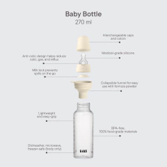 Mamadera BIBS SILICONA 270ML - Sage - tienda online