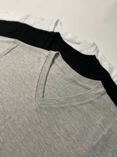 Básica 100% Algodón escote V extra suave - asziremeras