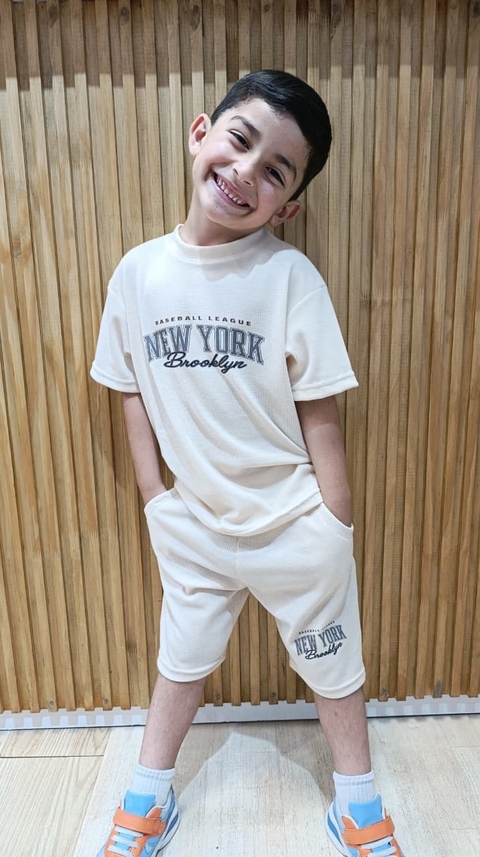 Conjunto beige "new york" - comprar online