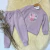 Pantalon rustico lila
