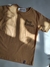 Remera oversize beige