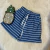 Short rayado "azul y blanco"