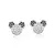 Brinco infantil prata 925 minnie mouse