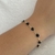 Pulseira banhado a ouro de cristais - Boneca Hadassa Joias