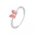 Anel infantil prata 925 borboleta