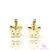 Brinco folheado a ouro personalizado butterfly