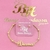 Conjunto Brinco e Pulseira de Bolinha Lisa Personalizado
