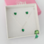Conjunto colar e brinco prata 925 de coração
