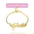 Pulseira Infantil de luxo personalizada princesa