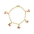 Pulseira infantil banhado a ouro carrinho de bebê