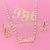 Conjunto infantil personalizado colar e brinco de princesa - comprar online