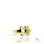 Anel personalizados folheado a ouro letras