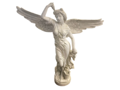Escultura Anjo Segurando Uvas 150cm Todo Trabalhado Detalhes Deslumbrantes