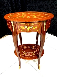 Mesa Oval Lateral Madeira Bronze C Fina Marquiterrie 01 Gav