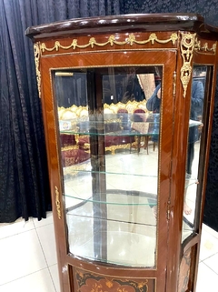 Cristaleira Vitrine França Maciça Bronze Classico Espelhado - comprar online