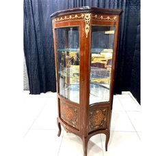 Cristaleira Francesa Bronze Cravejado Fina Marchetaria - comprar online