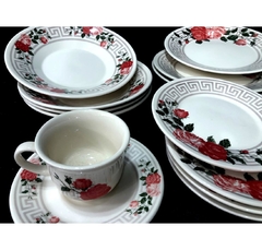 Jogo de Jantar Porcelana Nobre 20pçs Rosas e Versace na internet