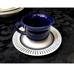 Jogo De Jantar Azul Marinho Porcelana Nobre 20 Pçs na internet