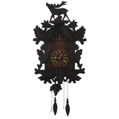 Relógio Cuco De Parede Em Madeira C Escultura Alce - comprar online