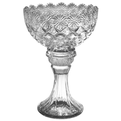 Centro De Mesa Cristal Lapidado Trabalhado Alto - comprar online