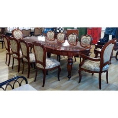 Mesa De Jantar C Cadeiras Francesa Madeira Marquiterrie Luxo - comprar online