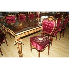 Mesa De Jantar Europeu Bronze Trabalhado Primeira Linha Luxo - comprar online