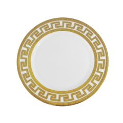 Jogo de Jantar 81 pçs Porcelana Off White Ouro Prensado Versace Grego - comprar online